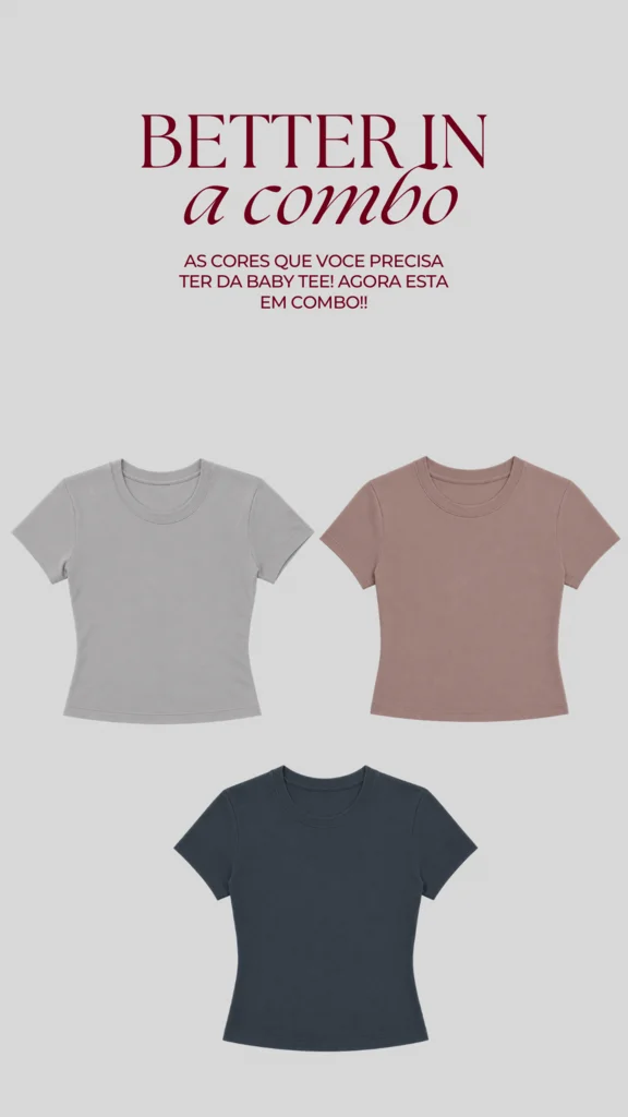 COMBO BABY TEE COLLORS