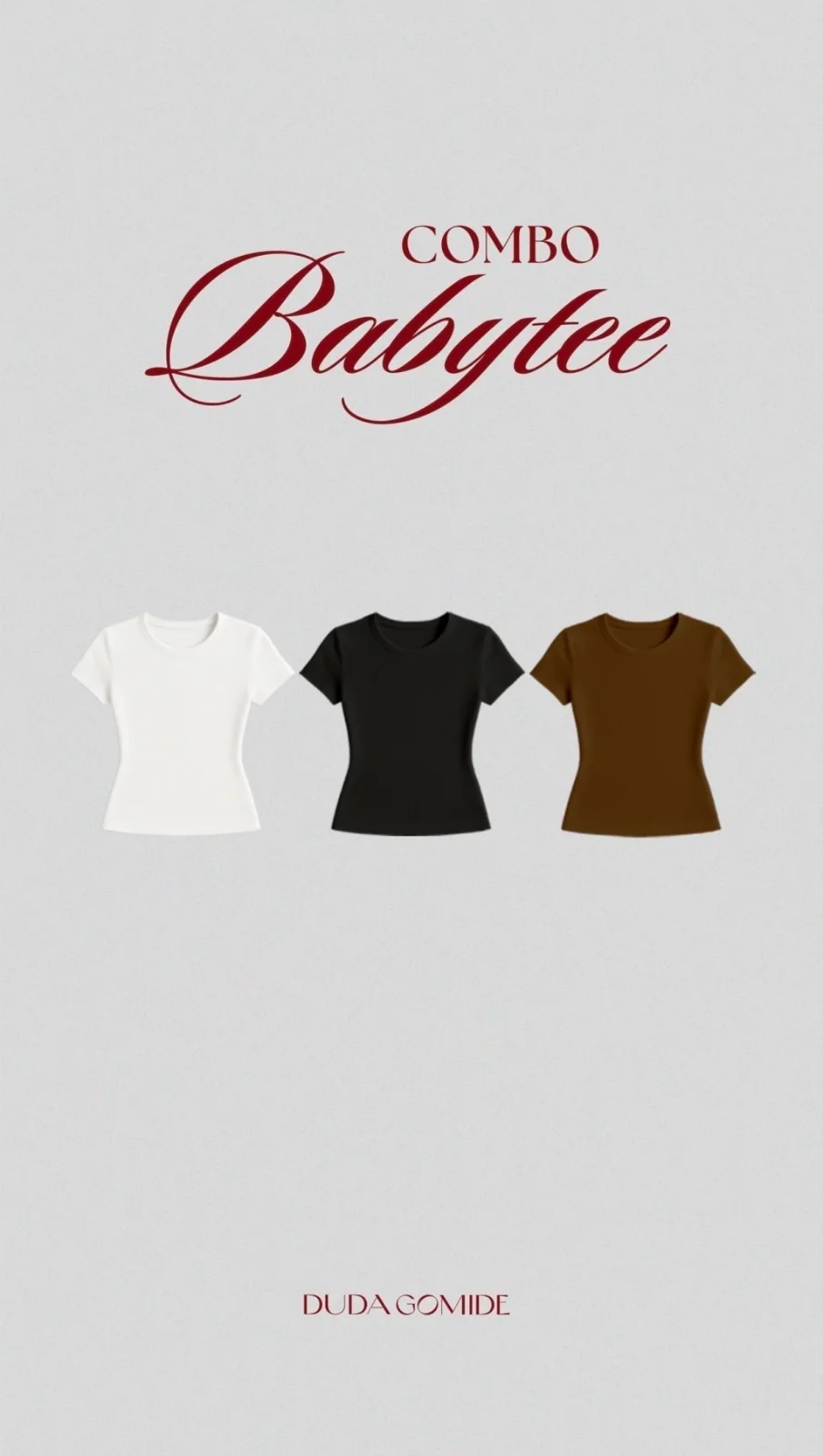 COMBO BABY TEE (03 unid)
