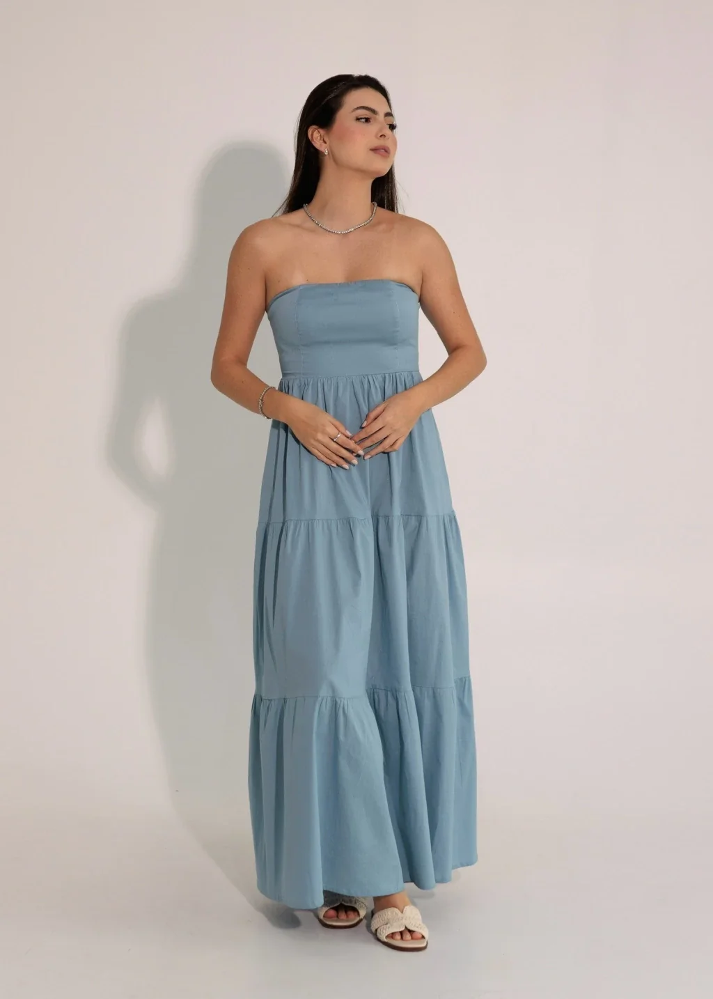 Vestido Tomara que Caia Liz Azul