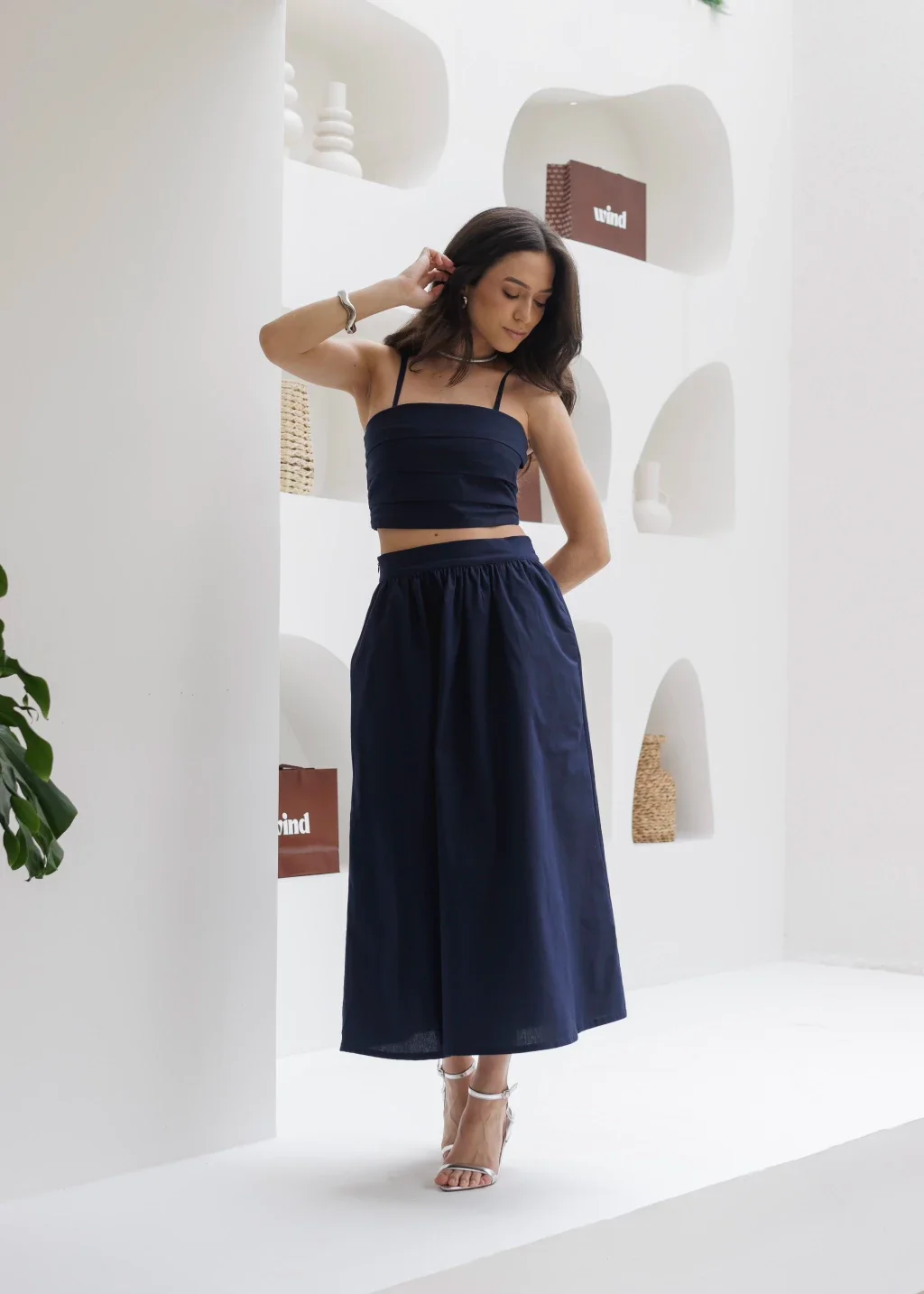 Conjunto Capri Tricoline Marinho