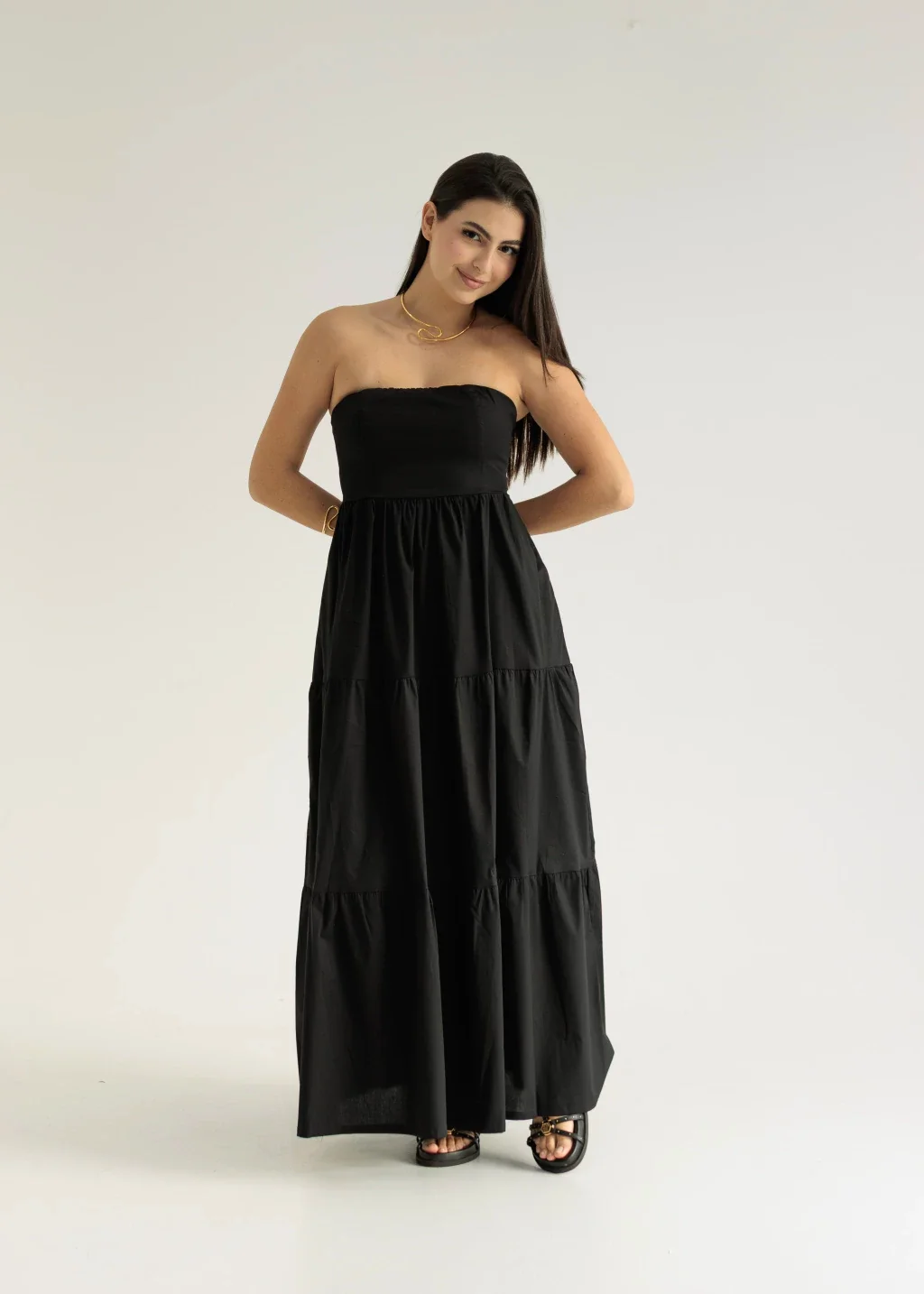 Vestido Tomara que Caia Liz Preto