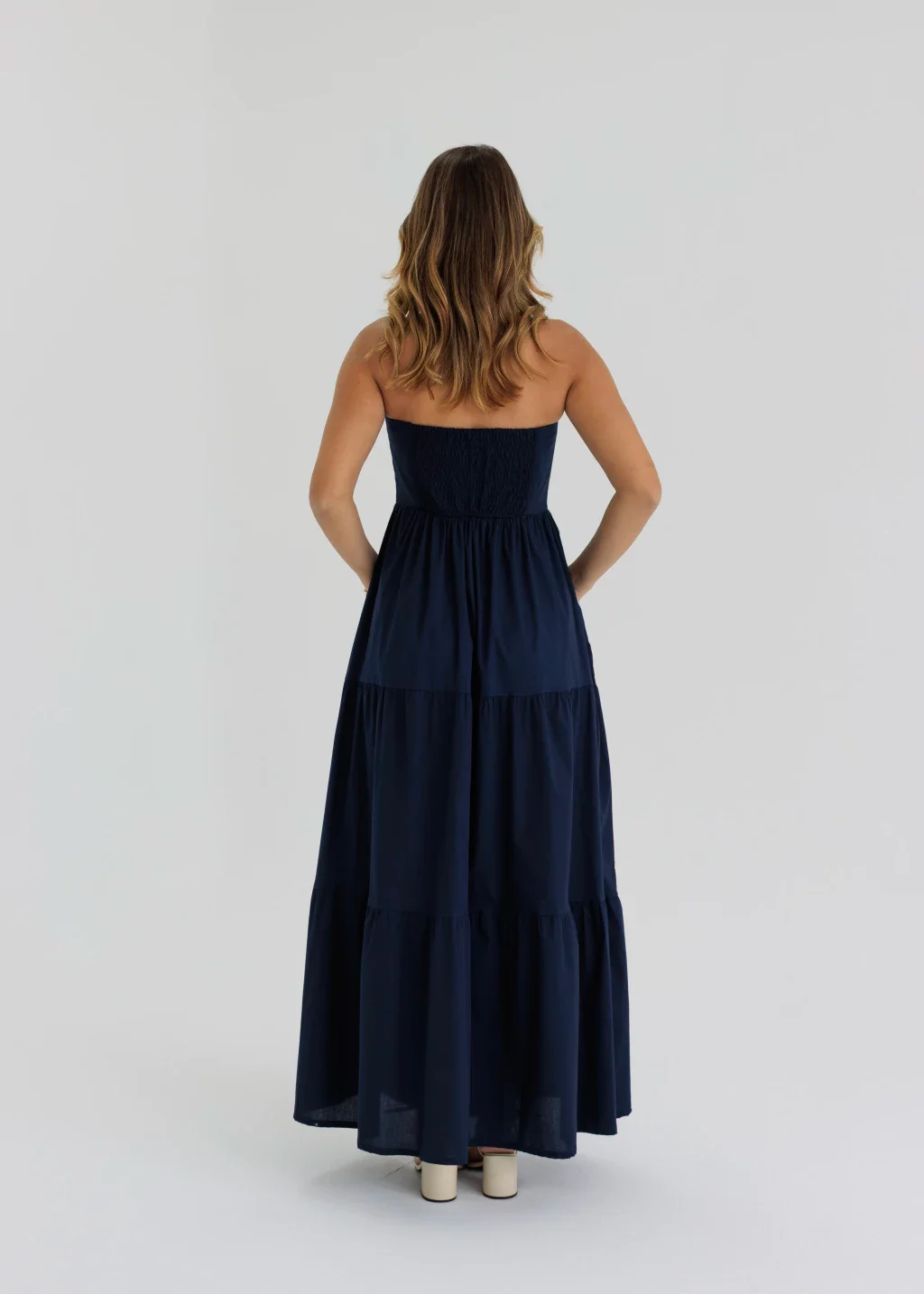 Vestido Tomara que Caia Liz Azul Marinho