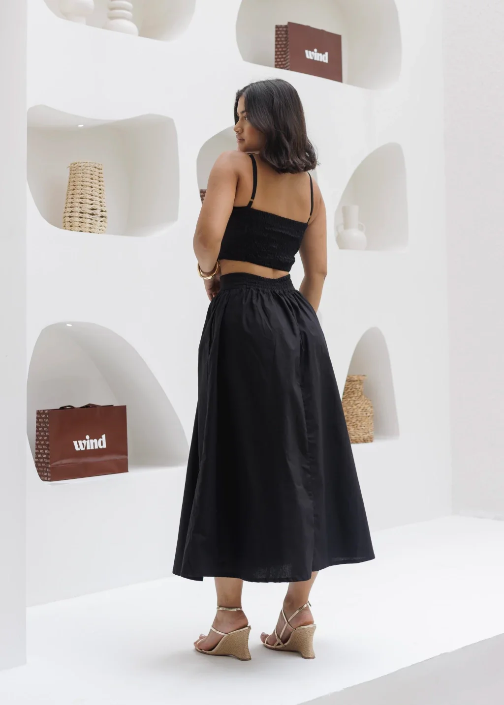 Conjunto Capri Tricoline Preto