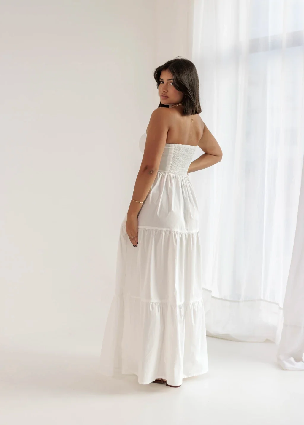 Vestido Tomara que Caia Liz Off-White