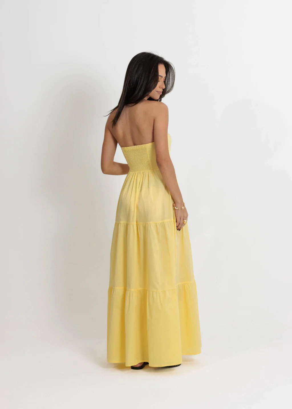 Vestido Tomara que Caia Liz Amarelo