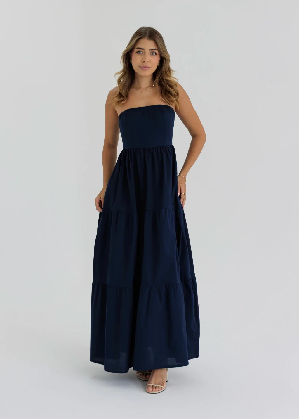 Vestido Tomara que Caia Liz Azul Marinho