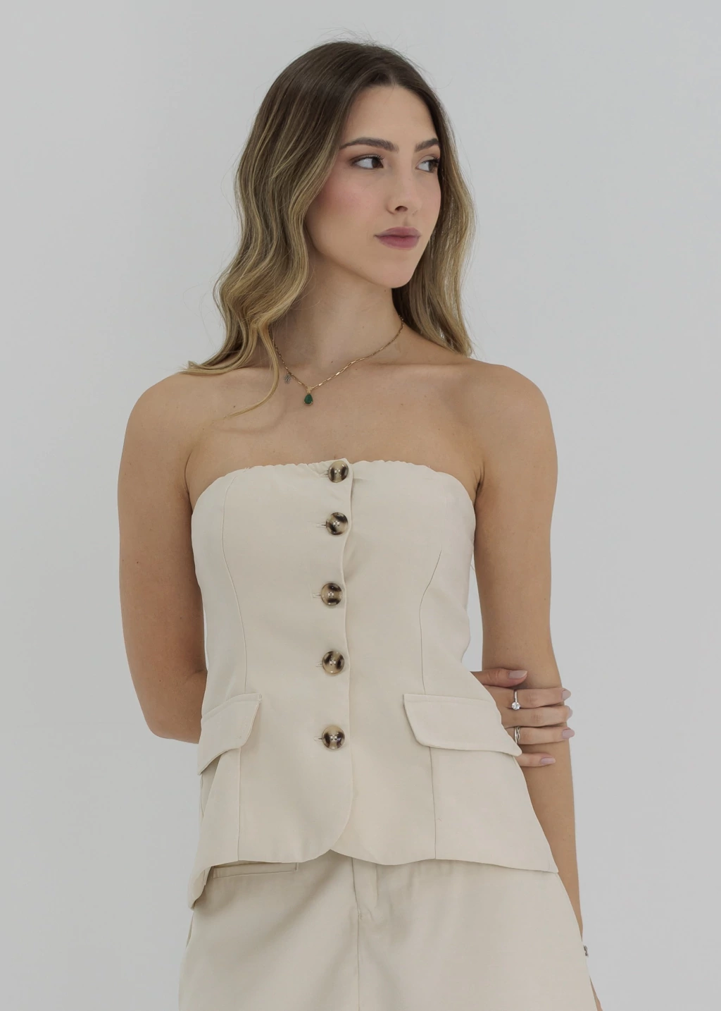 Colete Sarah Creme